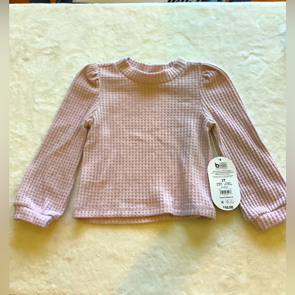 Toddler Waffle Knit Sweater by Wonder Nation, Size 2T